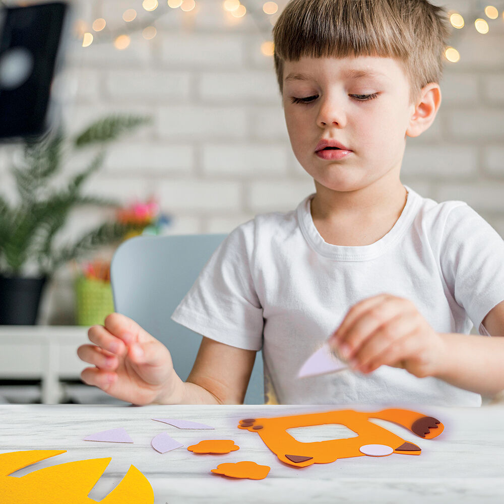 Σετ Χειροτεχνίας Ζωάκια Ζούγκλας DIY – 3 Δημιουργικές Κατασκευές για Παιδιά 3+ Ετών - Image 4