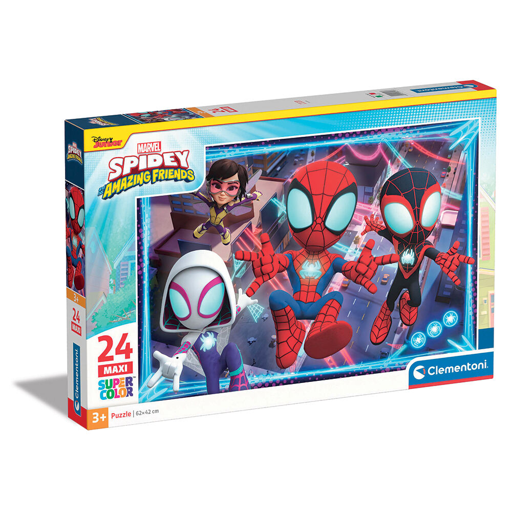 Clementoni Spidey & Friends Maxi Παζλ 24 Κομμάτια – Super Color 3+